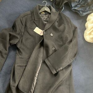 Wool and polyester trench coat. Brand new with tags